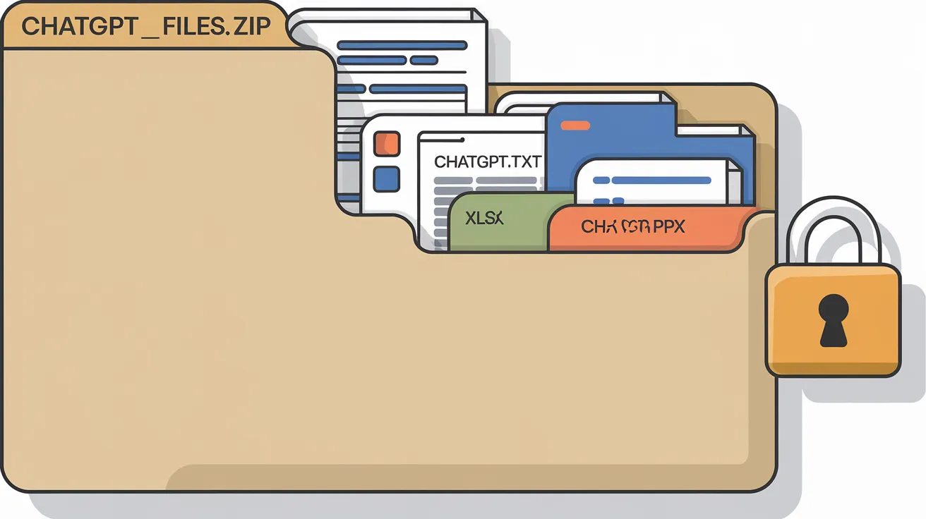 Can ChatGPT make a zip folder with files