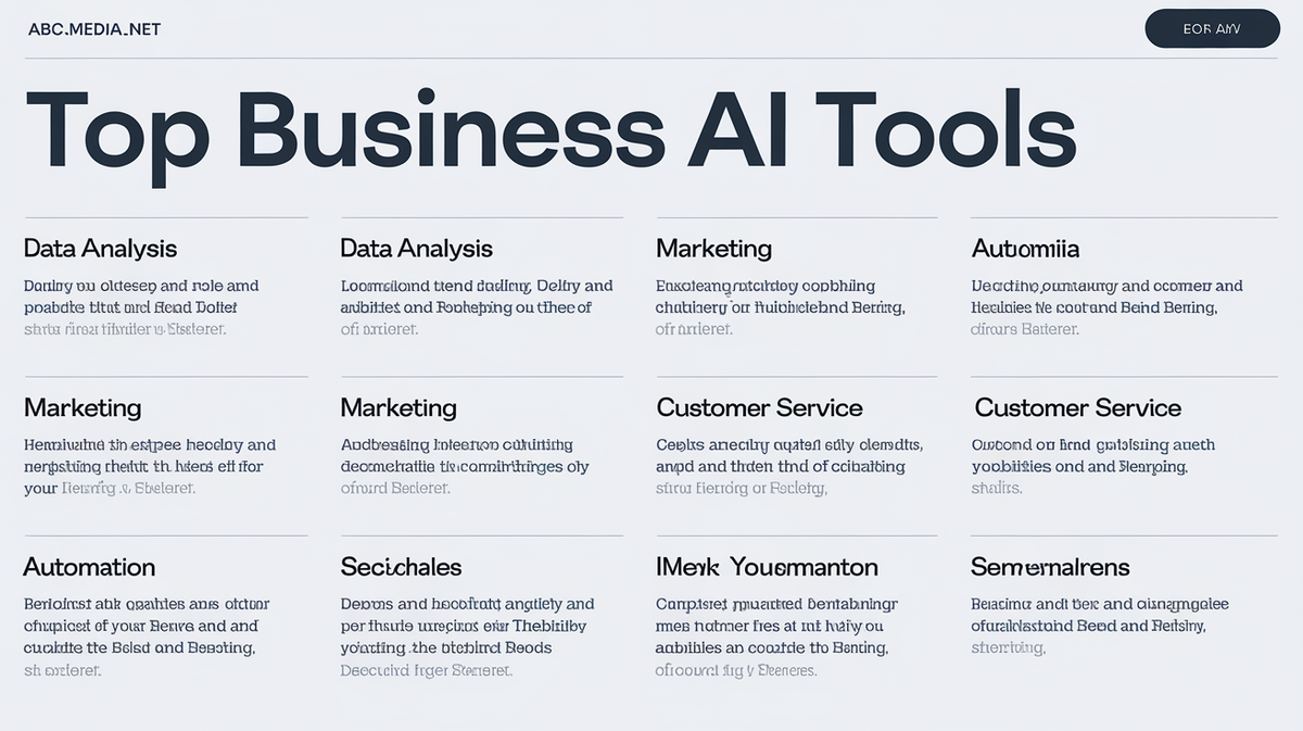 Exploring the Top Business AI Tools by abc-media.net