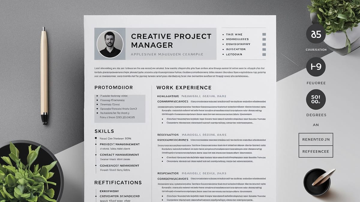 Creative Project Manager Resume Example