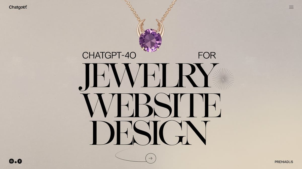 How to use ChatGPT 4o to analyze website jewelry design?