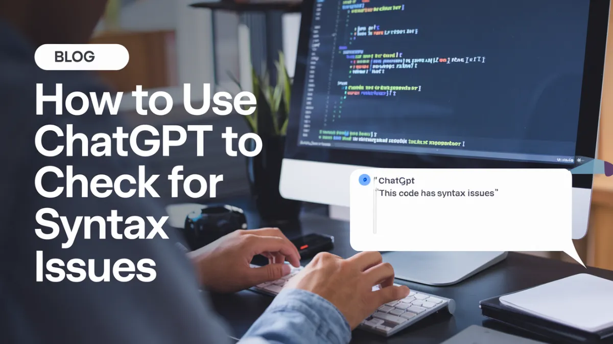 How to use ChatGPT to check for syntax issues​