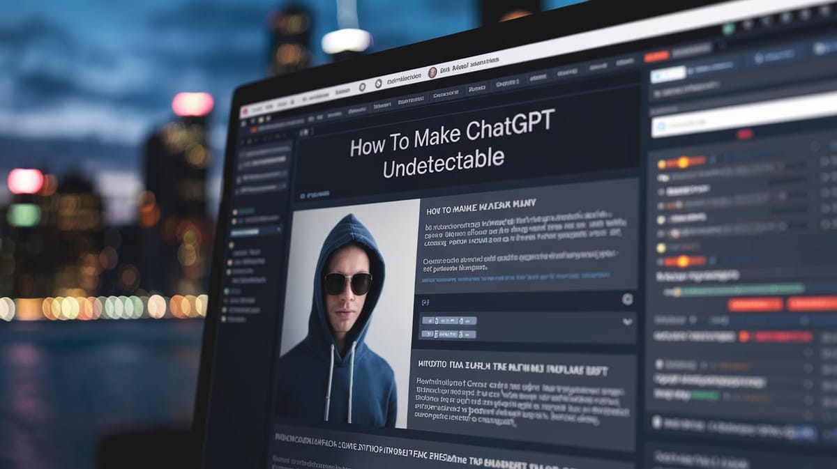 How to Make ChatGPT Undetectable