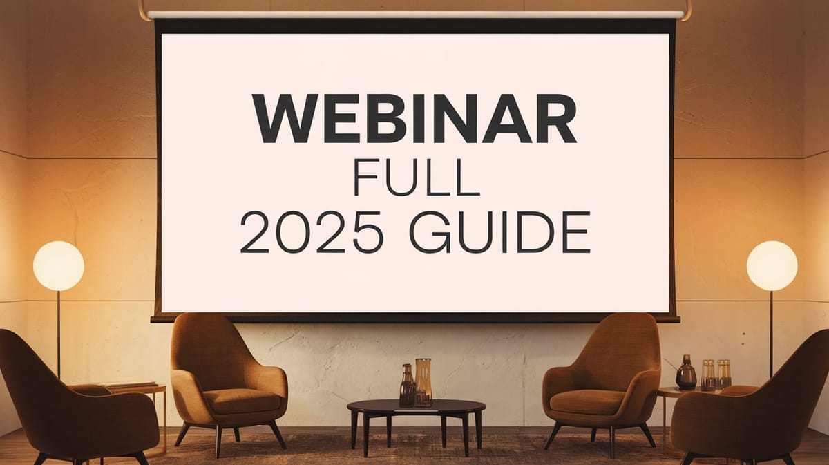 What is a Webinar & How Does it Work: A Full Guide (2025)