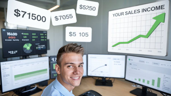 A photo of a young man with a friendly smile sitting at a desk in a modern office environment.