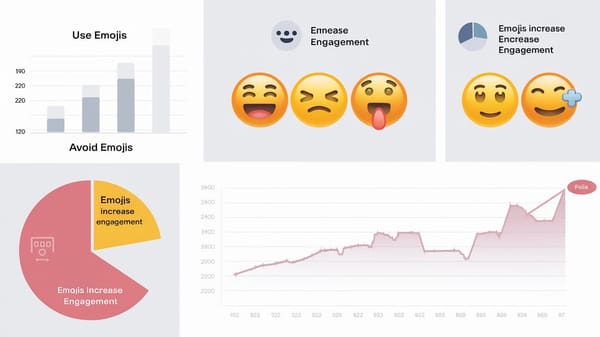 A data visualization of the usage of emojis in cold emails. 