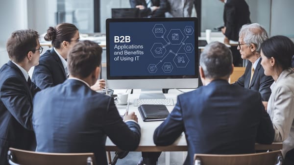 A photo of a business meeting with several professionals sitting around a table.