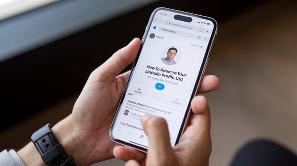 A photo of a person's hand holding a smartphone.