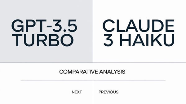 The left box contains the text "GPT-3.5 Turbo". The right box contains the text "Claude 3 Haiku".