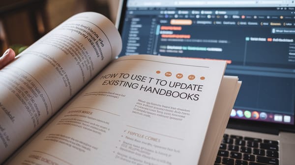 How to use chatgpt to update existing handbook